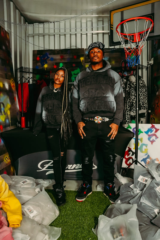 Smoke Black Pullover Hoodie