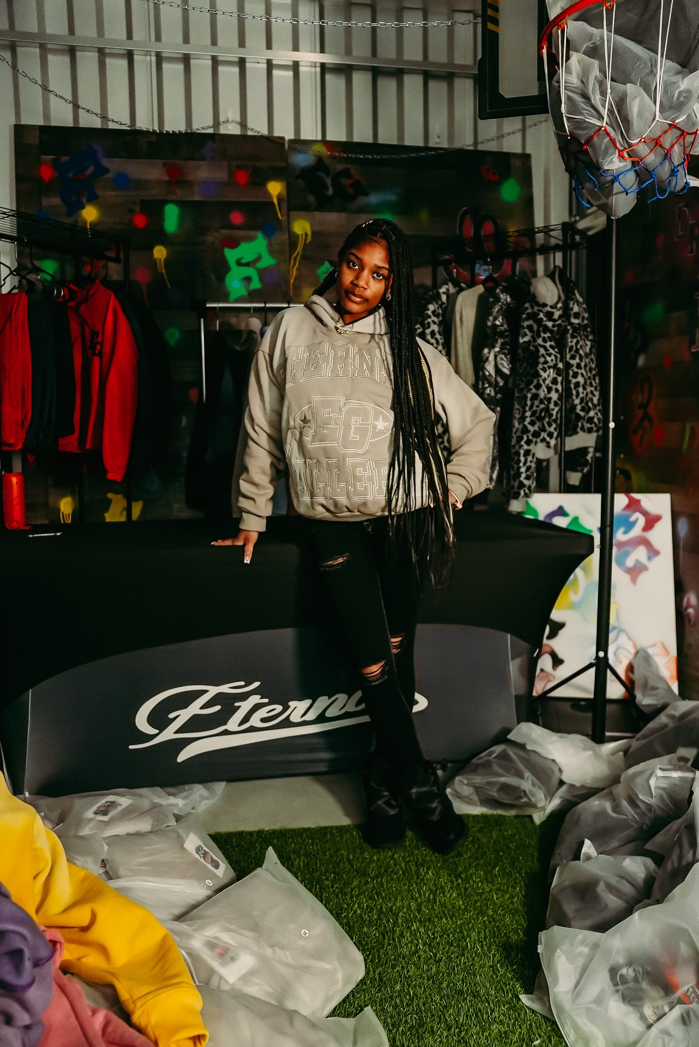 Cool Grey Pullover Hoodie